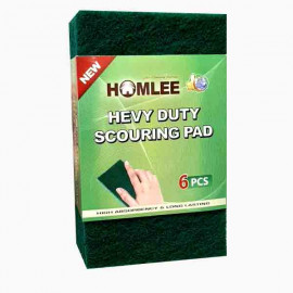 HOMLEE HEAVY-DUTY SCOURING PAD 6PK KCP 1971 هوملي اسفنجة تنظيف البقع  الصلبة  6 حبات