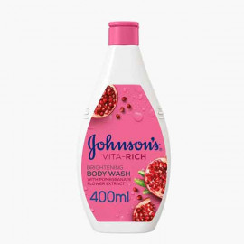 JOHNSONS BODY WASH BRIGHTNING POME 400ML جونسون سائل استحمام برائحة الرمان 400 مل