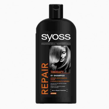 SYOSS SHAMPOO REPAIR THERAPY 500ML سيوس شامبو لحماية ومعالجة الشعر 500 مل 