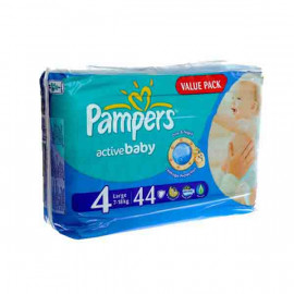 PAMPERS SAF S4 44 VP MAXI 4'S بامبرز حفاضات الاطفال ماكسي حجم4/  44 حبة