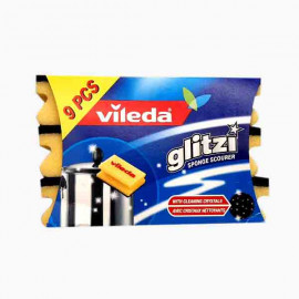 VILEDA GLITZI CRYSTAL 9PCS @20%OFF فيلدا اسفنجة جليتزي 9 قطع