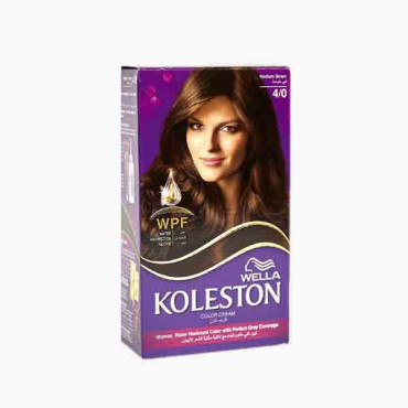 KOLESTON KIT  4/0  MEDIUM BROWNS 110ML كوليستون صبغة الشعر بني متوسط 4/0