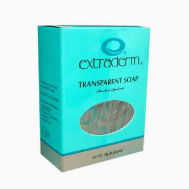 EXTRADERM TRANSPARENT SOAP 90GM اكستراديرم صابون شفاف 90 جرام