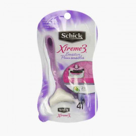 SCHICK XTREME3 WOMEN 4S شيك اكستريم3 شفرات الحلاقة للنساء 4 حبات