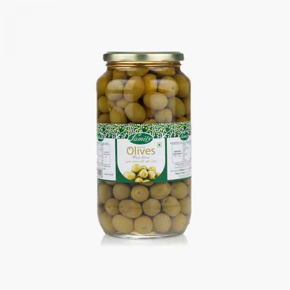 FAMILY GRN OLIVES WHOLE 575GM  #001 زيتون عائلة575جرام#001