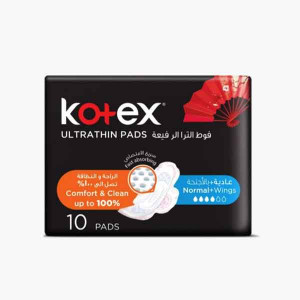 KOTEX ULTRA THIN PADS NORMAL+WINGS 10 كوتكس فوط صح..