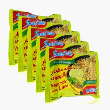 INDOMIE NOODLES VEGETABLE AND LIME 5X70GM 0
