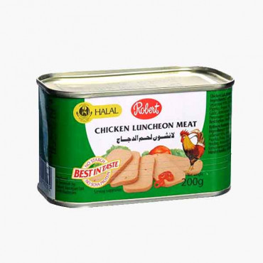 ROBERT CHICKEN LUNCHEON MEAT H/S 200GM لانشون لحم الدجاج روبارت 200جرام