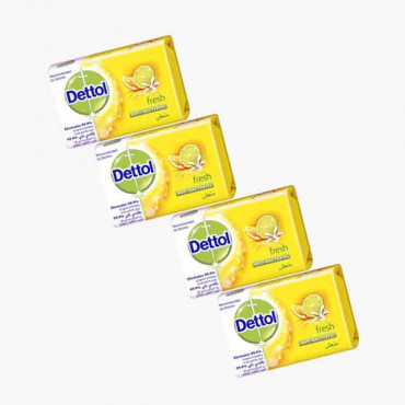 DETTOL SOAP FRESH/ORG 165(3+1) OFFER صابون تنظيف الجسم ديتول 4*165جرام