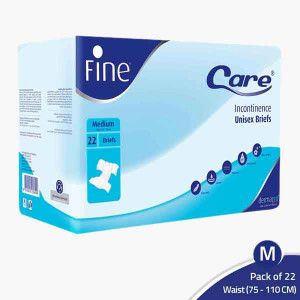 FINE ADULT DIAPERS MEDIUM 22S (75-110) فاين حفاضات..