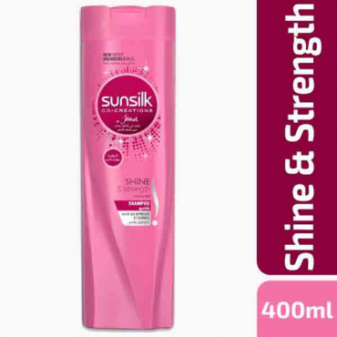SUNSILK SHAMP SHINE&STRTH(SDY) 400ML شامبو صانصلك لمعان و استقامة 400 مل 