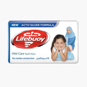 LIFEBOUY BAR MILD CARE 125 GM صابون لايف بوي 125جر..