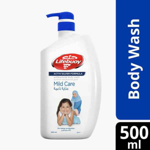 LIFEBUOY BODY WASH MILD CARE 500 ML غسول الجسم عنا..