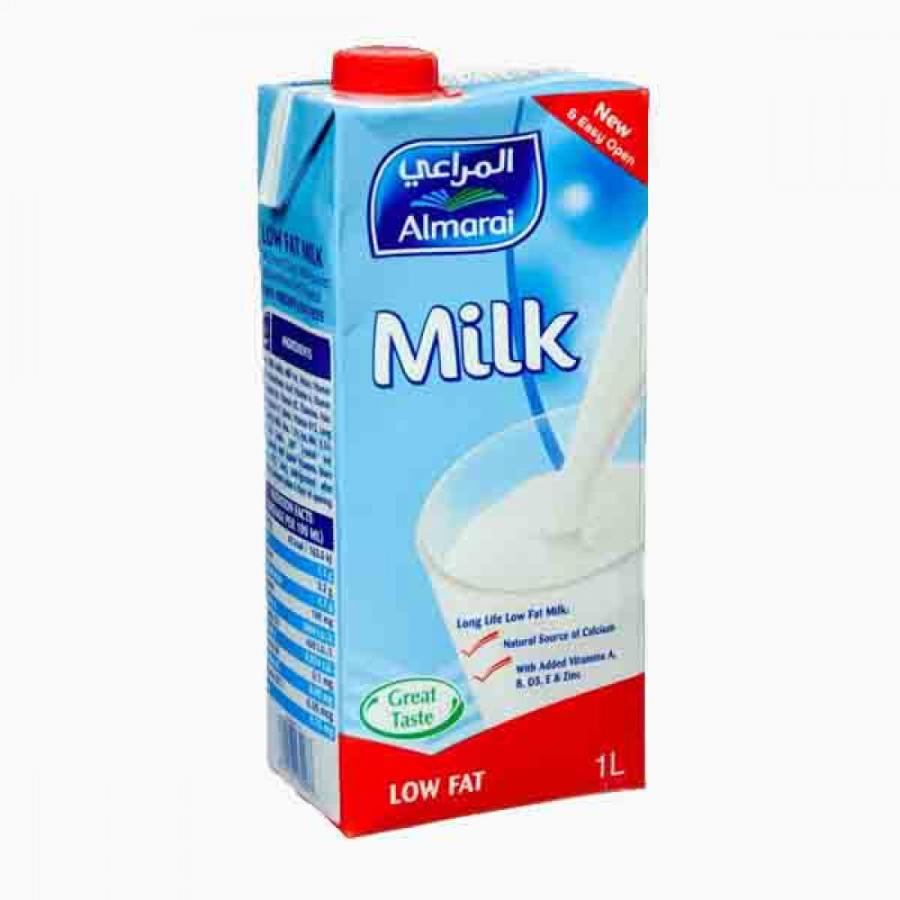 ALMARAI UHT MILK LF W/VITAMIN 1LTR حليب فيتامين المراعي 1لتر