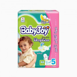 BABY JOY GIANT PACK JUNIOR NO.5 66'S حفاضات اطفال  بيبي جوي 66 حبة