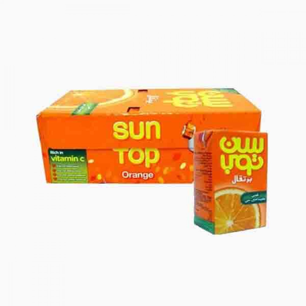 SUN TOP ORANGE DRINK 125ML عصير سنتوب نكهة البرتقال 125 ملي