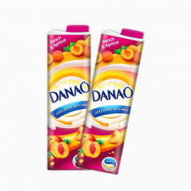 DANAO PEACH APRICOT 2X1 LTR دناو عصير مشمش خوخ 1 لتر *2