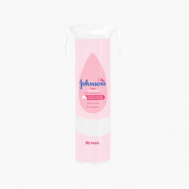 J&J COTTON PADS 80S جونسون اند جونسون اقراص قطنية تجميلية 80 حبة