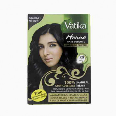 VATIKA HENNA HAIR COLOURS NATURAL BLACK 1 0