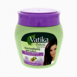 DABUR VATIKA GARLIC HOT OIL TREMNT CRM 500 GM دابر فاتيكا حمام زيت حماية من قشرة الشعر 500 مل