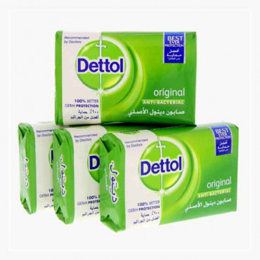 DETTOL SOAP ORIGINAL 120GM 3+1 OFFER  ديتول صابون غسيل اليدين الأصلي 120 جرام 3 + 1