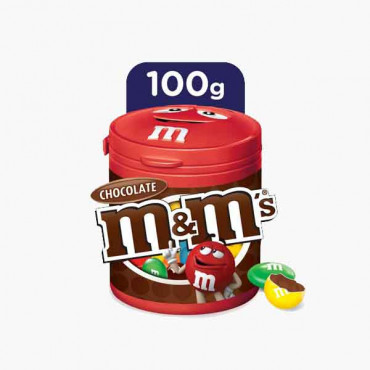 M&M CHOCOLATE CANISTER 100GM شوكلاته يم&يم 100جرام