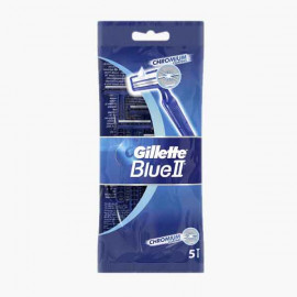 GILLETTE BLUE II NEW DISPOSABLES 5S جيليت شفرات الحلاقة 5 حبات