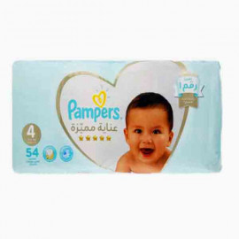 PAMPERS PRM CARE S4 54 MP بامبرز حفاضات عناية مميزة حجم 4 /54 حبة