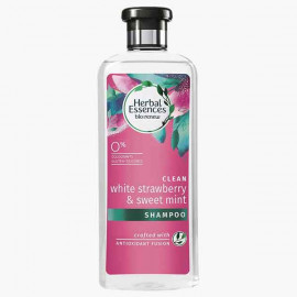 HE SHMP WHITE STRAWBERRY&MINT 400ML هيربل اسنسز شامبو بالنعناع كلين  وايت 400 مل