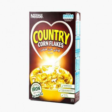 COUNTRY CORN FLAKES CEREAL 375GM كورن فليكس 375جرام