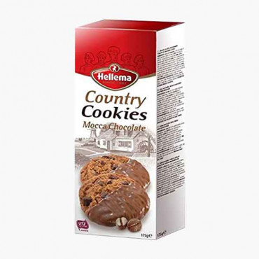 HELLEMA COUNTRY COOKIES MOCCA 175 GM كوكيس موكا هيلاما175جرام