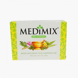 MEDIMIX SOAP WITH GLYCERIN&LAKSADI OIL 125GM صابون ميدميكس زيت الغلسرين ولاكسادا