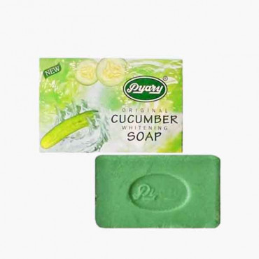 PYARY CUCUMBER WHITENING SOAP 75 GM صابون مبيض بخلاصة الخيار 75 جرام