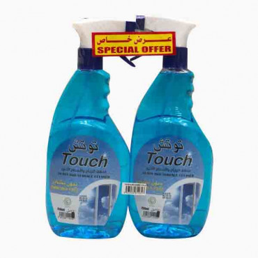 TOUCH GLASS CLEANER TWIN PACK 2X750ML 0